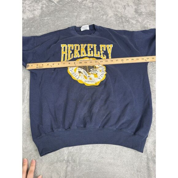 Vintage University Of California Berkeley Sweatshirt Men's Size XL Blue - Picture 9 of 12